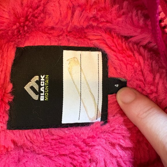 Kids Quilted Puffer Jacket Pink Size 4T Hooded Soft Warm - Picture 8 of 13